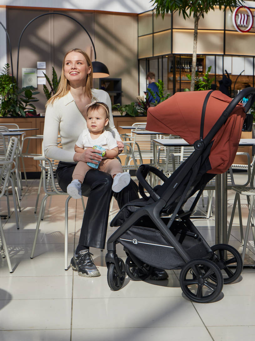 Коляска прогулочная Rant Lumos Maroon brown