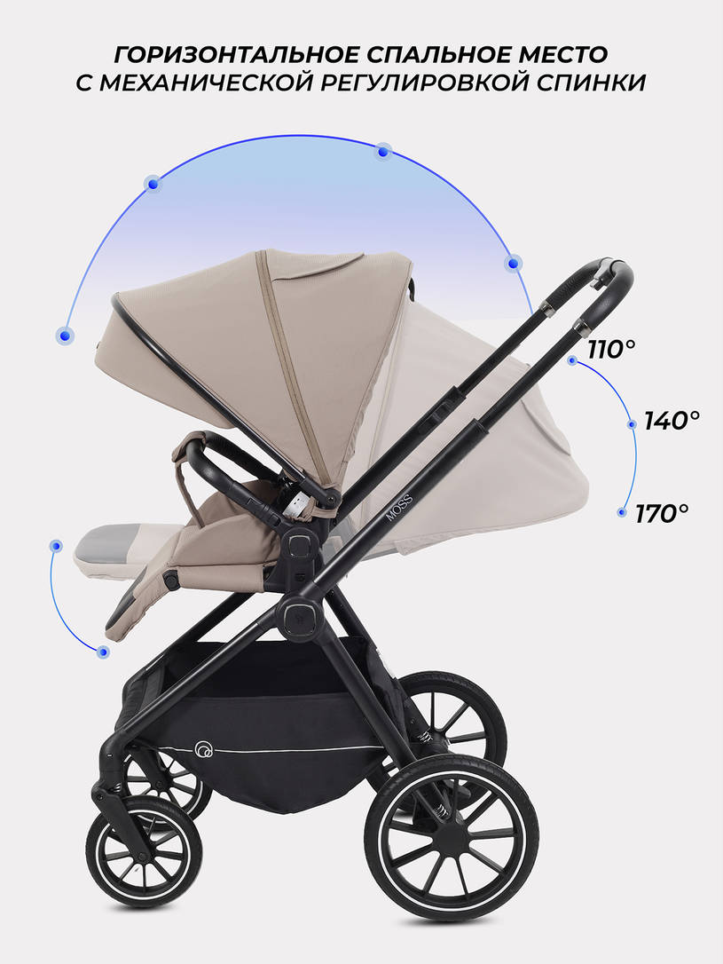 Коляска 2 в 1 Rant Moss 2025 Coffee