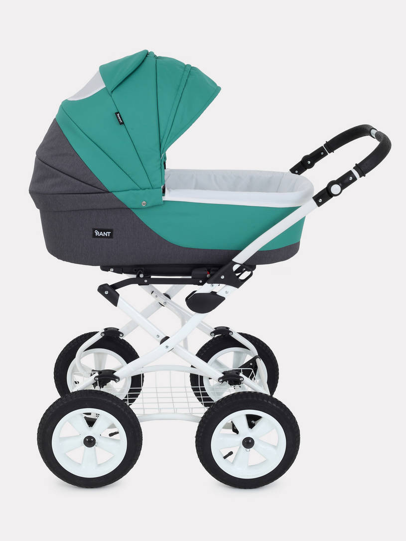 Коляска 2 в 1 Rant Siena Classic 11 серый-темно-зеленый