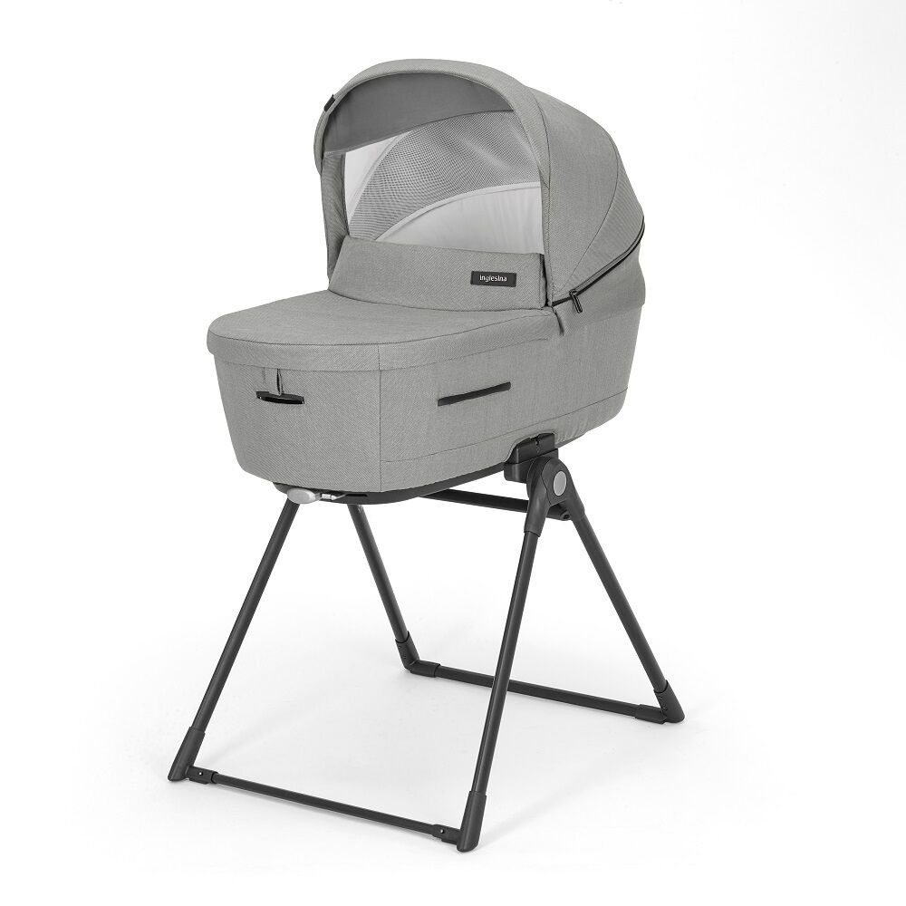 Коляска 3 в 1 Inglesina Aptica New с подставкой под люльку Stand Up, Satin Grey