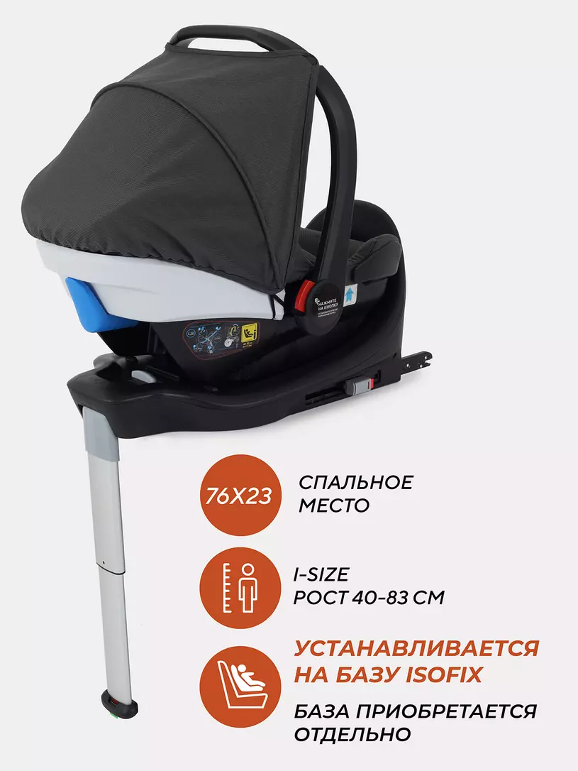 Коляска 3 в 1 Rant Basic Nexus Blue Mirage