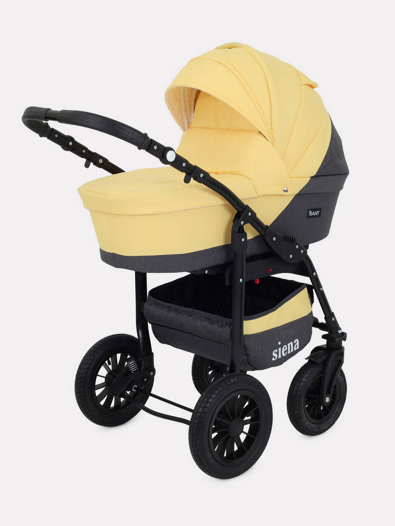 Коляска 2 в 1 Rant Siena 10 серый-желтый