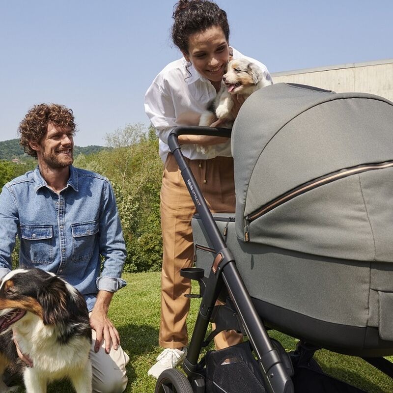 Коляска 3 в 1 i-Size Inglesina Aptica XT New с подставкой под люльку Standup, Horizon Grey