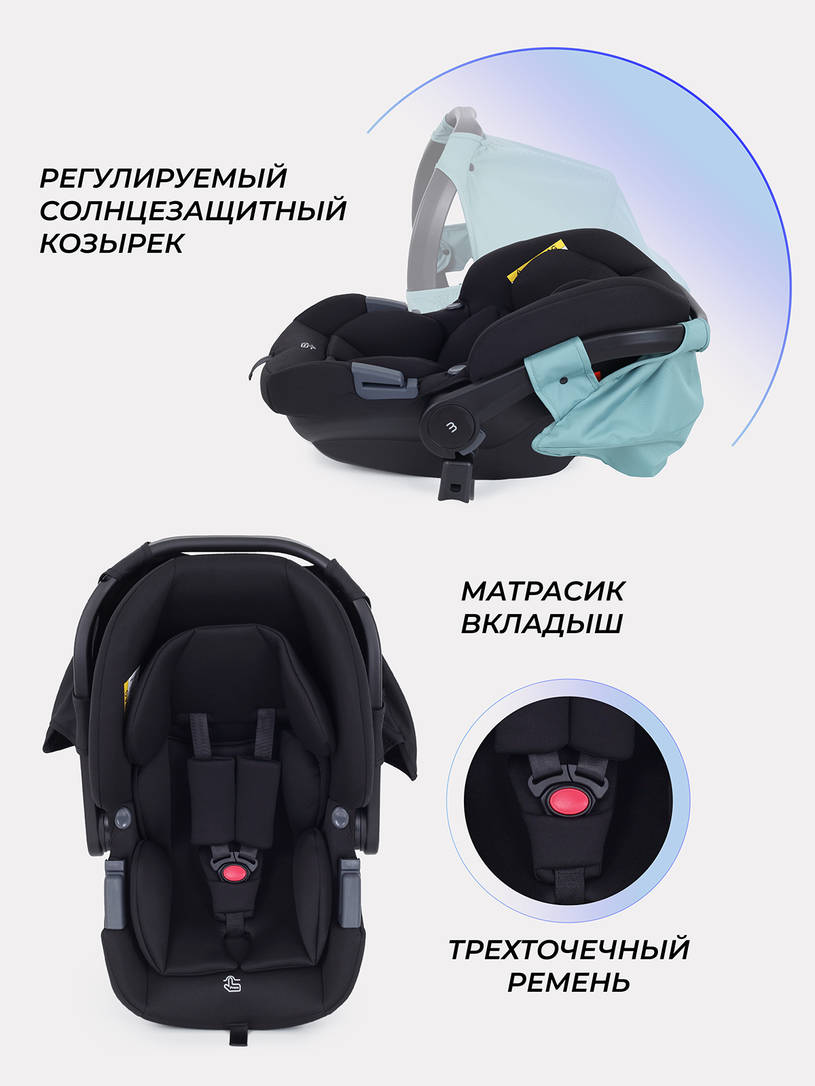 Коляска 3 в 1 Mowbaby Amber Mint