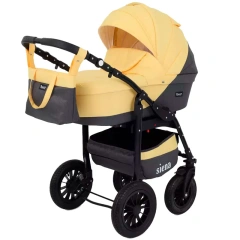 Коляска 2 в 1 Rant Siena 10 серый-желтый