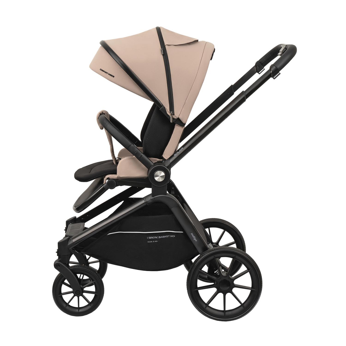 Коляска прогулочная Indigo SOLAR бежевый