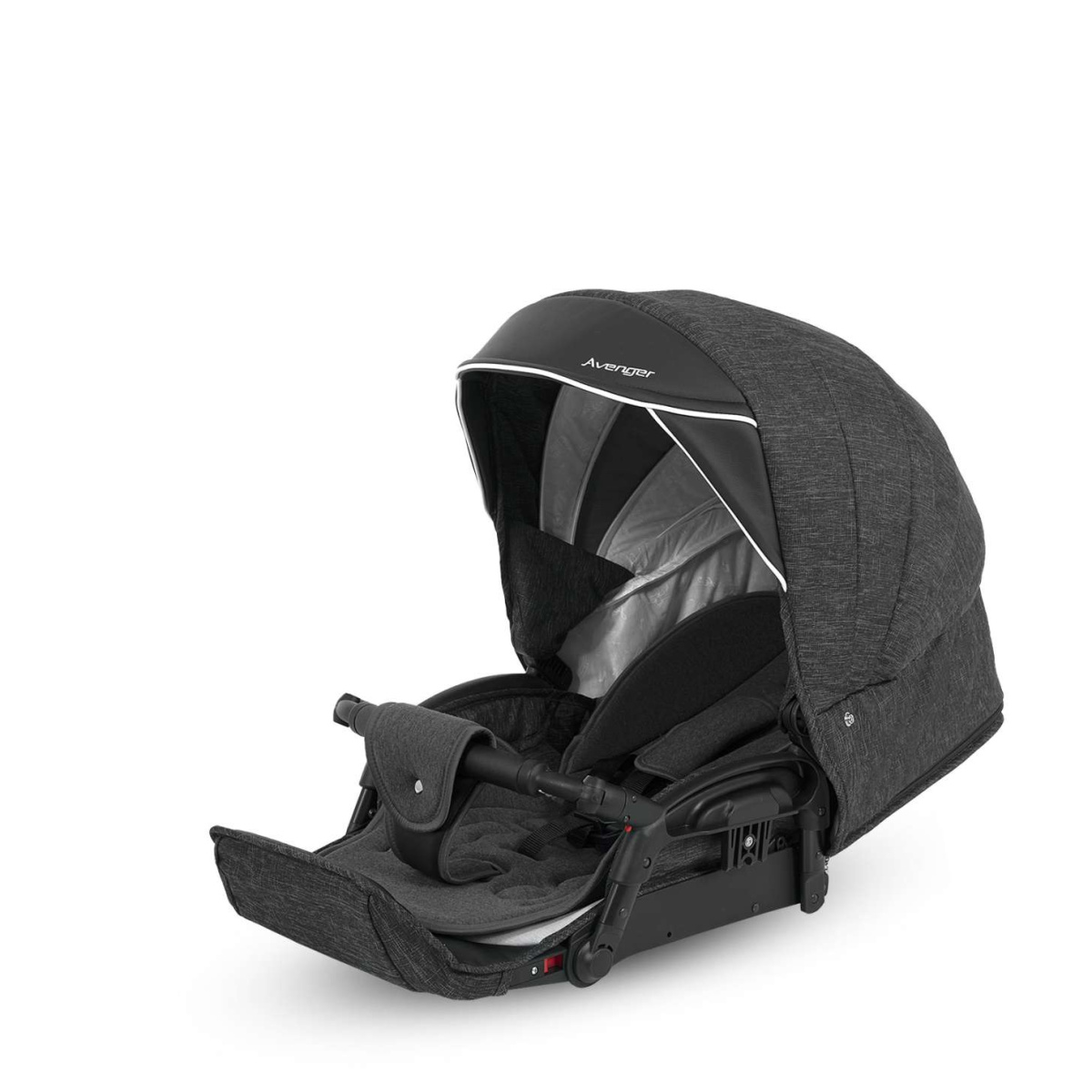 Коляска Camarelo Avenger 3 в 1 черный меланж/черная экокожа