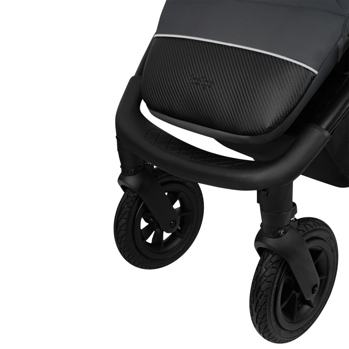 Коляска прогулочная Indigo EPICA XL AIR с сумкой бежевый-серый