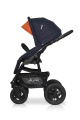 Коляска 2 в 1 Riko Basic Alfa 04 черно-оранжевый