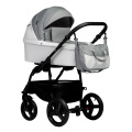 Коляска 2 в 1 Indigo Impulse Eco, Ie 03 (Белый + Серый)