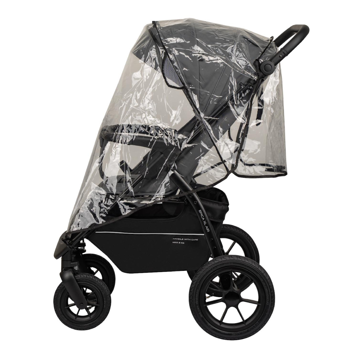 Коляска прогулочная Indigo EPICA XL AIR с сумкой темно-серый