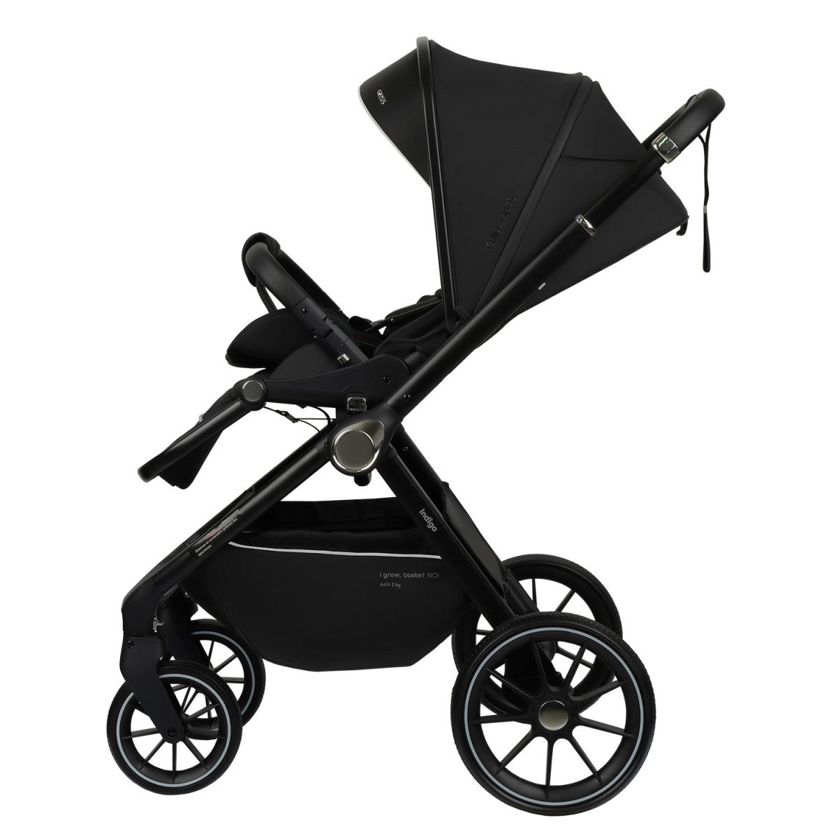 Коляска прогулочная Indigo GLOSS черный