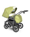 Коляска 2 в 1 Camarelo Veo, Салатовый джинс / Серая эко-кожа