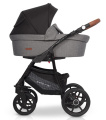 Коляска 3 в 1 Riko Basic Bella Lux 01 темно-серый