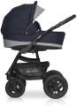 Коляска 3 в 1 Riko Basic Alfa 05 черно-серый