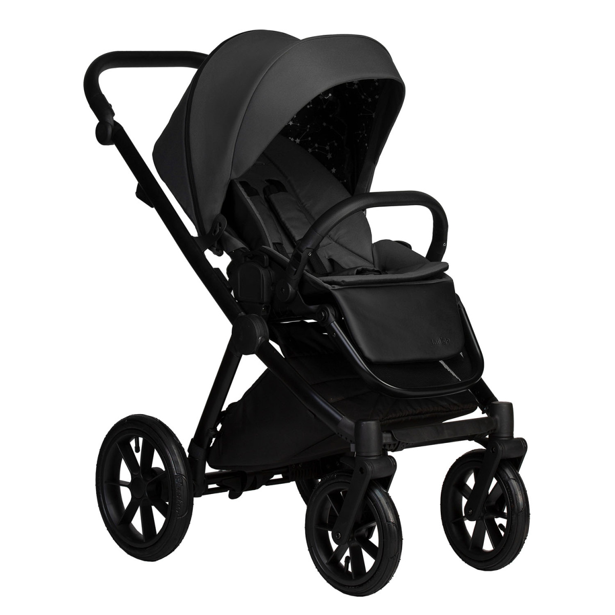 Коляска 2в1 Indigo SOLIO So 05 (т.серый)