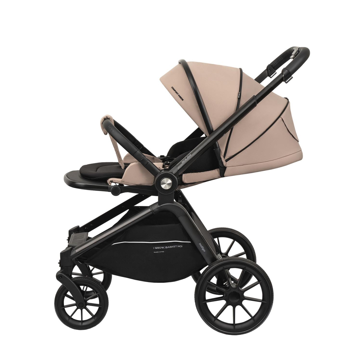 Коляска прогулочная Indigo SOLAR бежевый