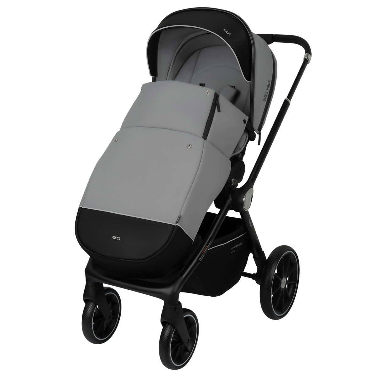 Коляска прогулочная Indigo GLOSS светло-серый