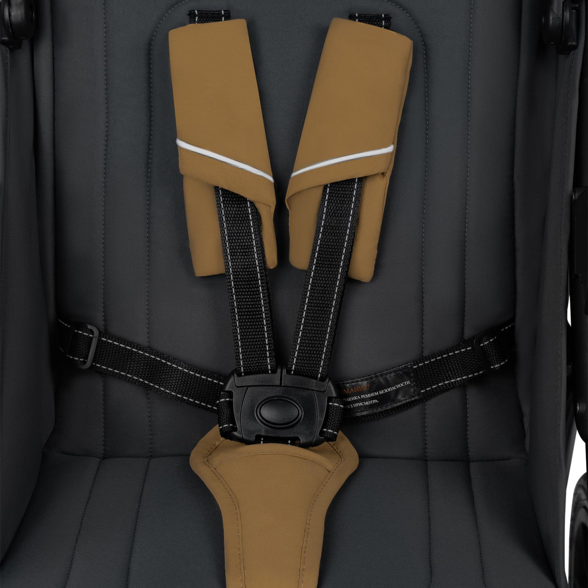 Коляска прогулочная Indigo EPICA XL AIR с сумкой бежевый-серый