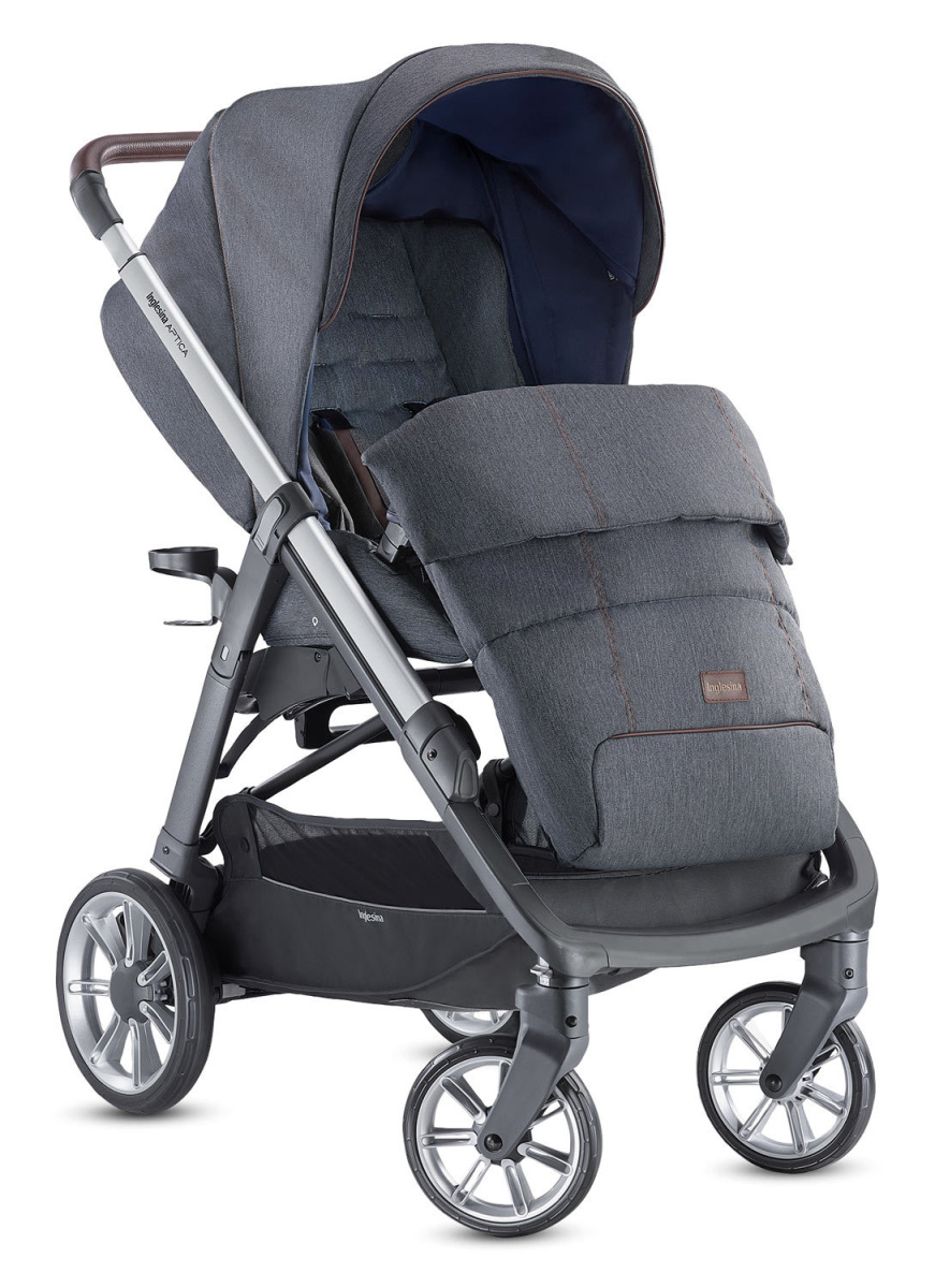 Коляска 2 в 1 Inglesina Aptica с подставкой под люльку Stand Up, Alaska Blue