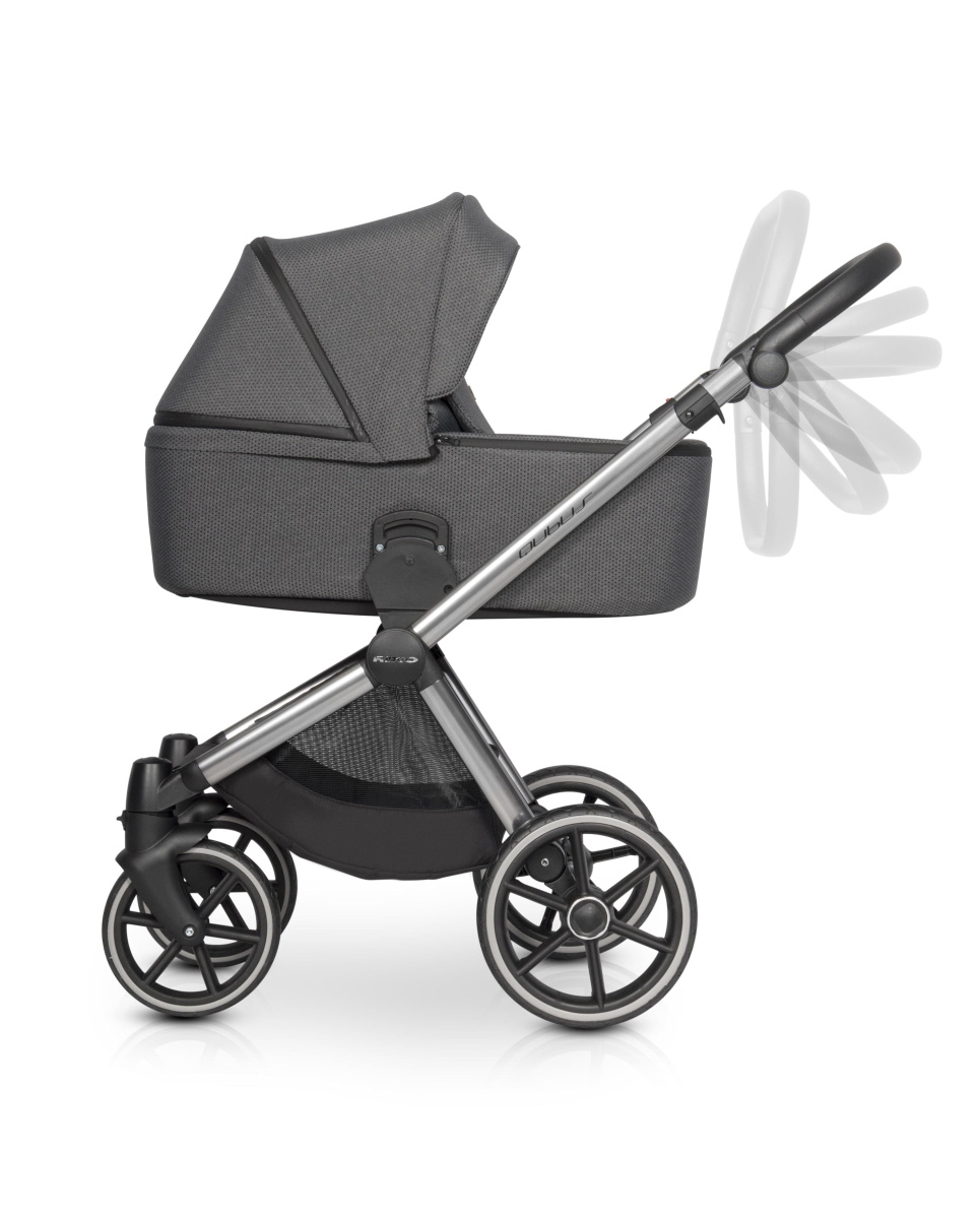 Коляска 3 в 1 Riko Qubus 02 черный