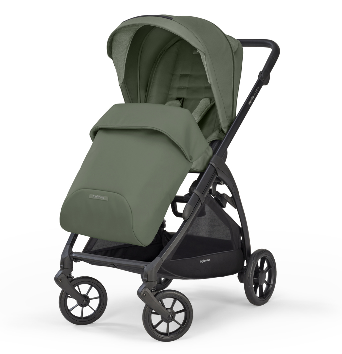 Коляска 3 в 1 Inglesina Electa с подставкой под люльку Stand Up, Tribeca Green