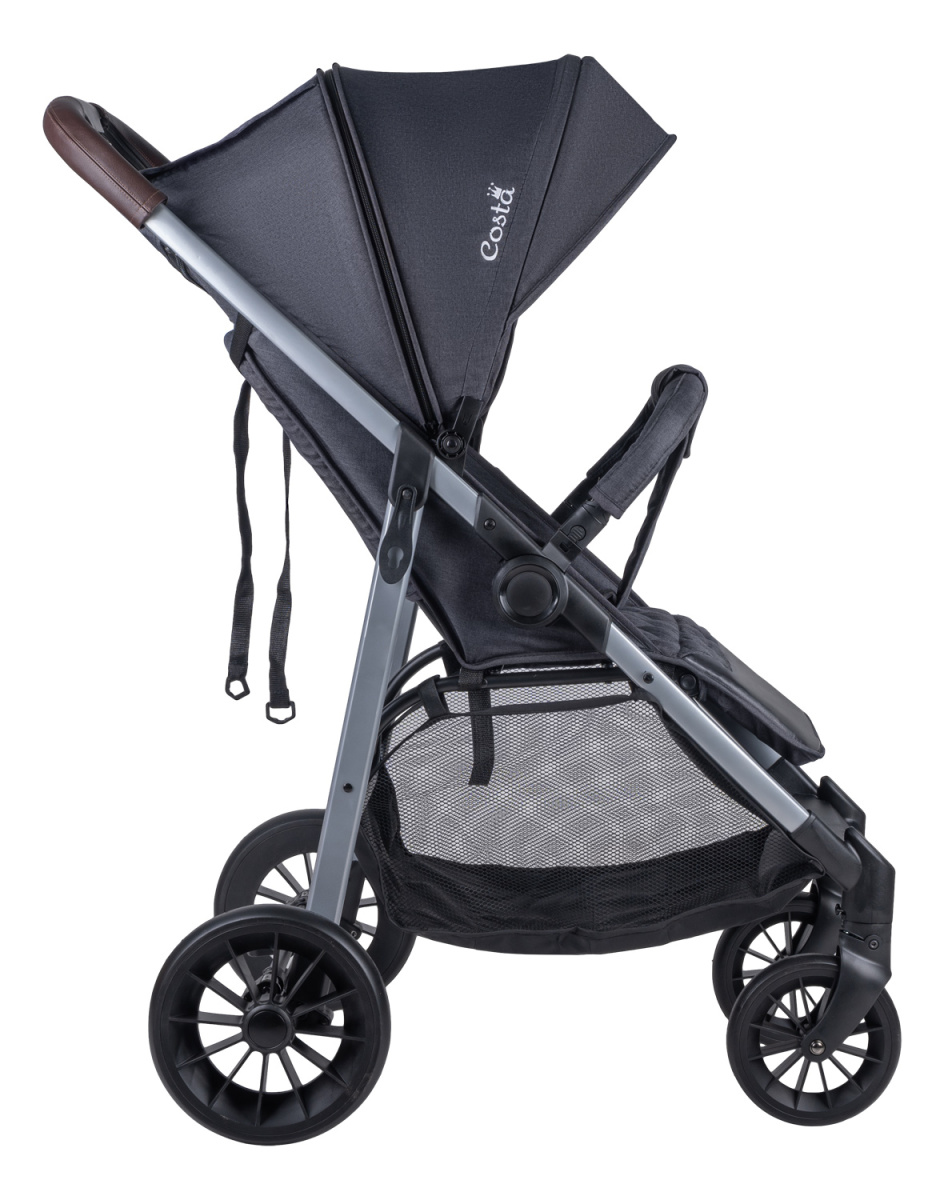 Коляска детская прогулочная Farfello COSTA Jenny + (Steel Grey/ Темно-серый)