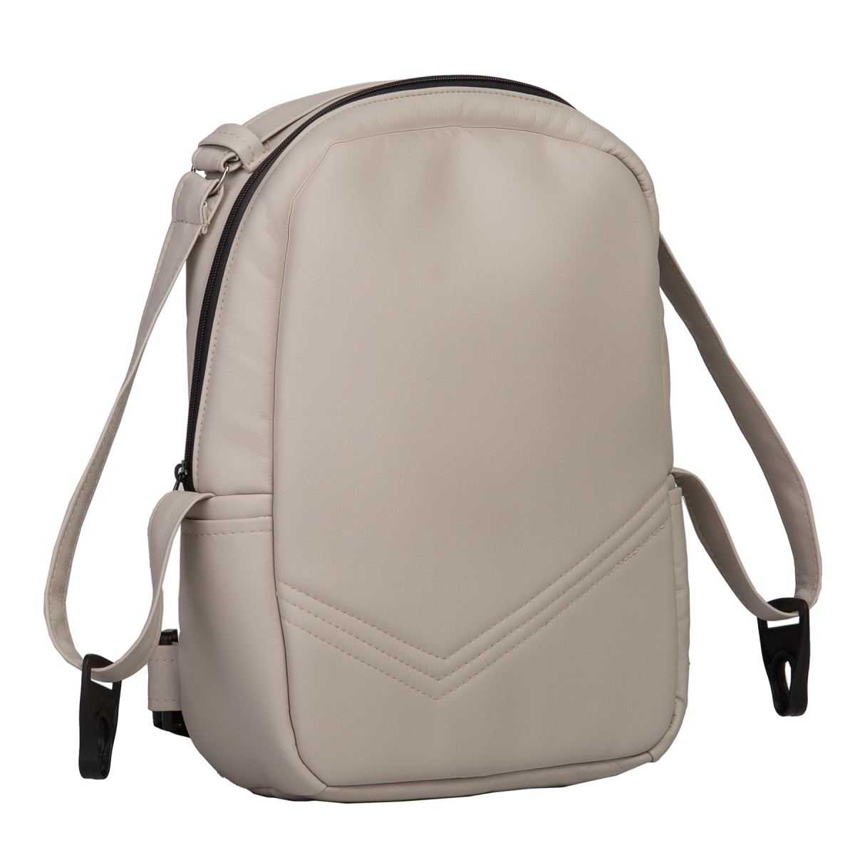 Коляска 2 в 1 Indigo MIO ECO Plus 14 - 02 (св.бежевая кожа)