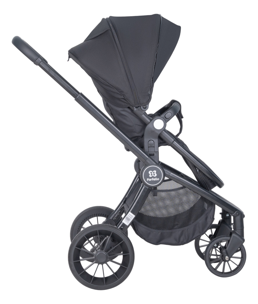 Коляска модульная 3 в 1 Farfello Baby shell BBS (BBS-17 Black/Черный)