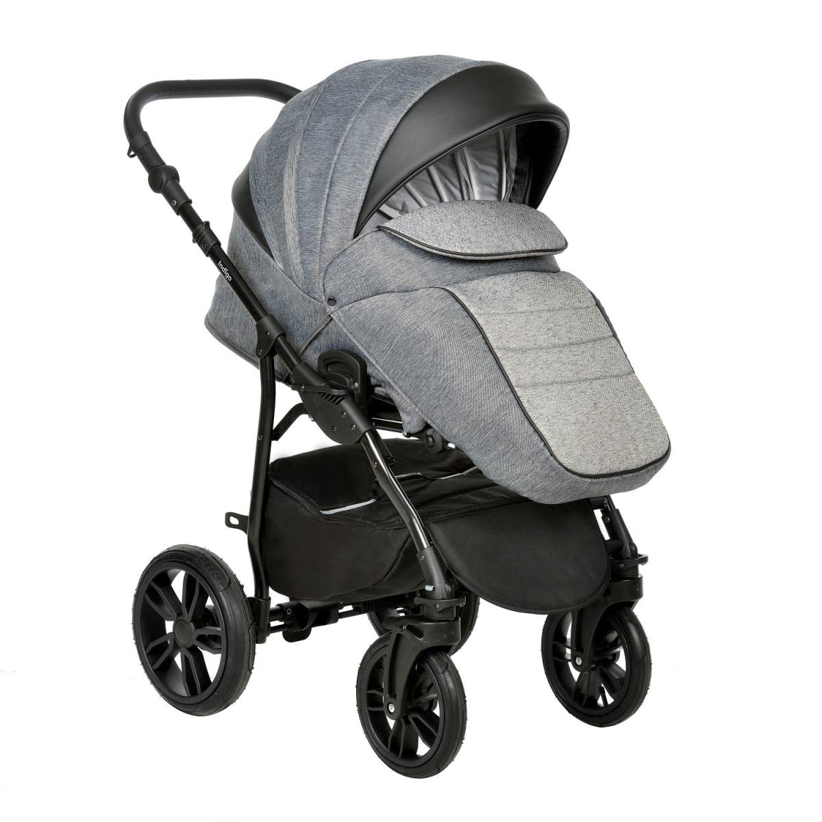 Коляска 2 в 1 Indigo, In 07 (Черный)