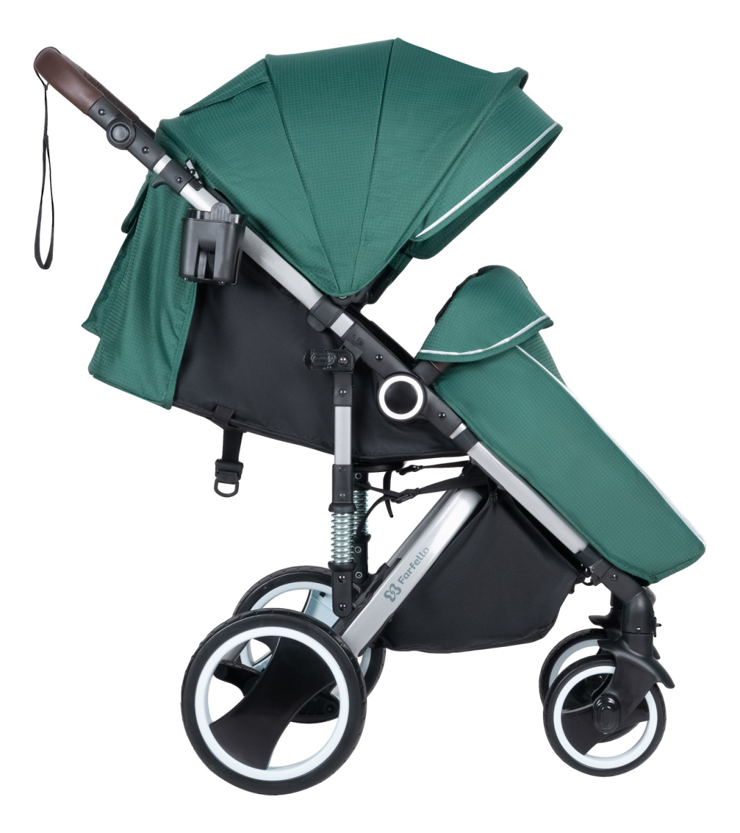 Коляска детская прогулочная Farfello Bino Angel Plus (Ultramarine green/Ультрамариновый зеленый)