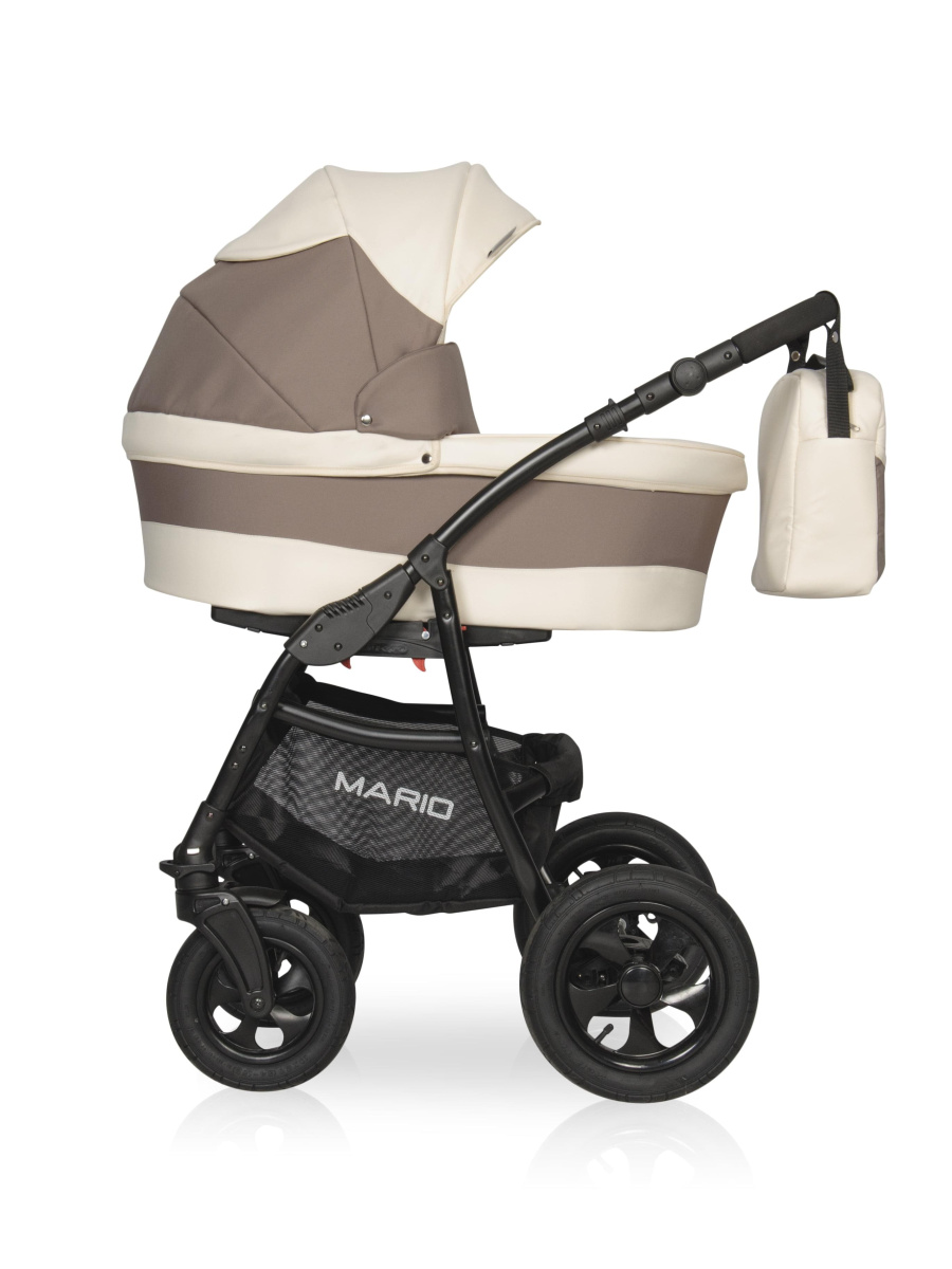 Коляска 2 в 1 Riko Basic Mario 04 бежево-коричневый