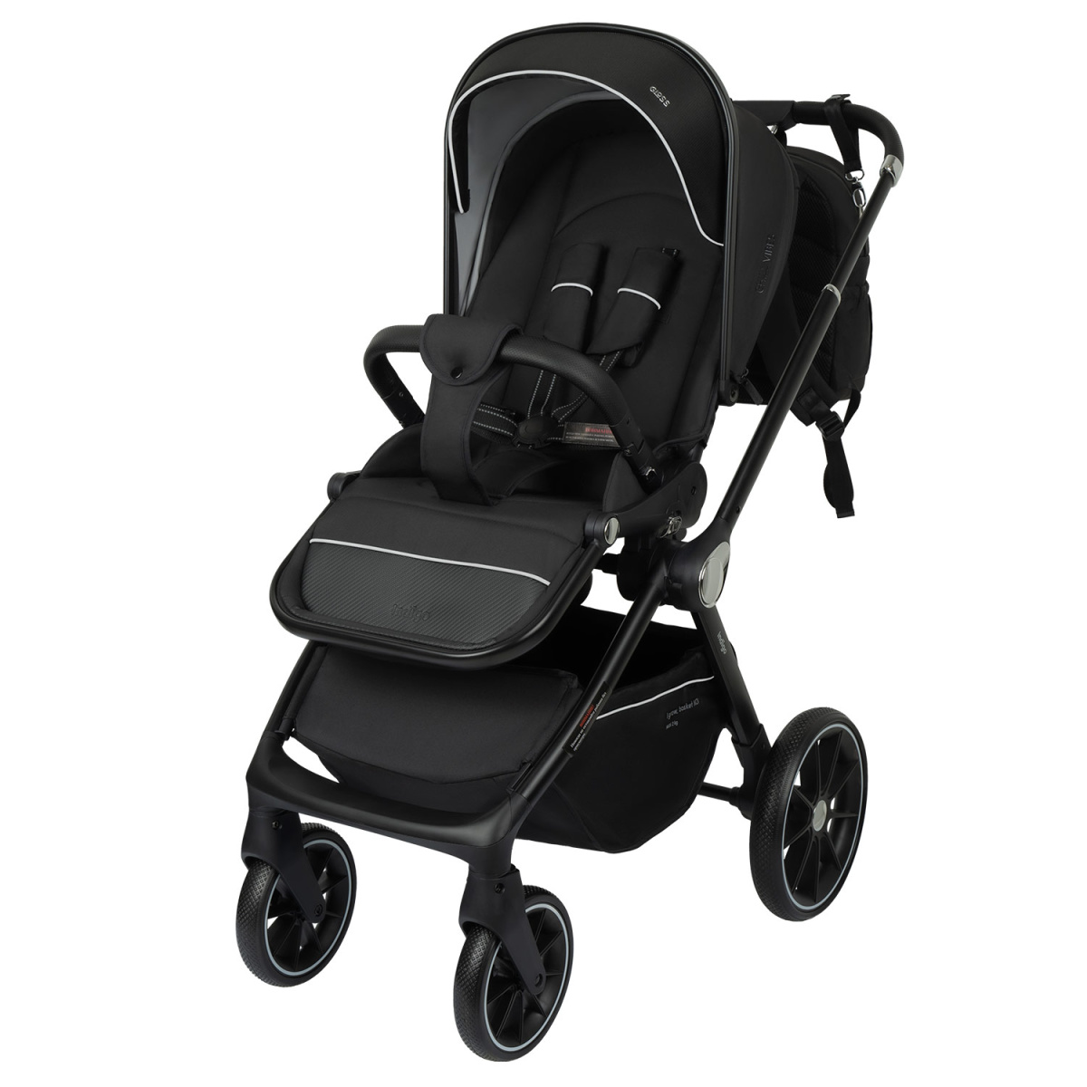 Коляска прогулочная Indigo GLOSS черный