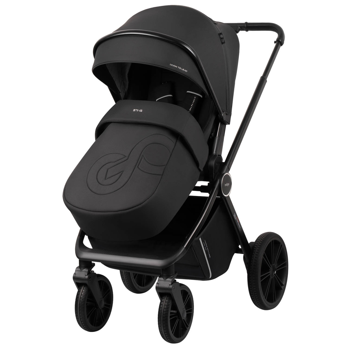 Коляска 2 в 1 Indigo STING черный