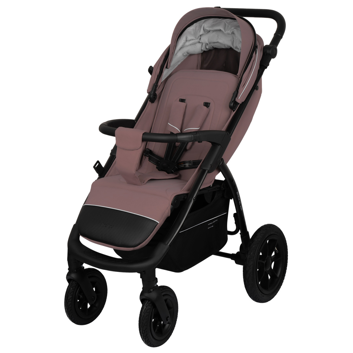 Коляска прогулочная Indigo EPICA XL AIR с сумкой розовый