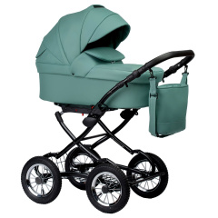 Коляска 2 в 1 Indigo Barbara Eco Classic, Be 01 (Шалфей кожа)