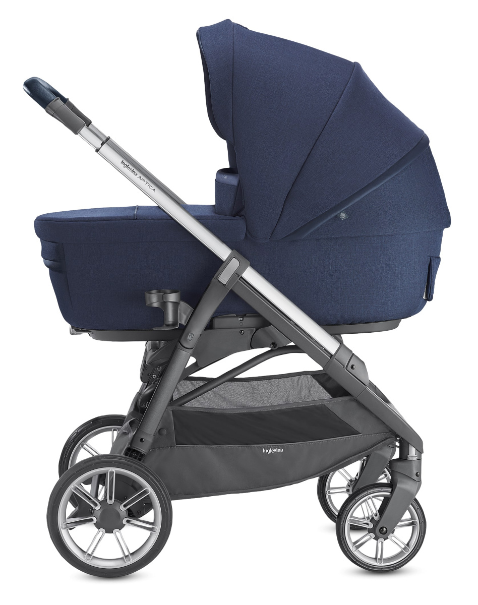 Коляска 3 в 1 Inglesina Aptica  с подставкой под люльку Stand Up,  Portland Blue