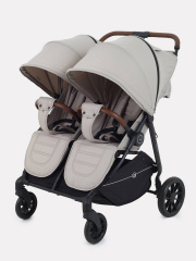 Коляска прогулочная для двойни Rant Twinny Milk coffee 2025