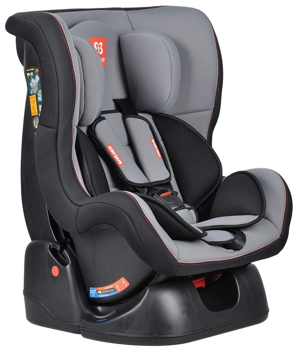 Автокресло детское Farfello GE-B серо+чёрный grey+black
