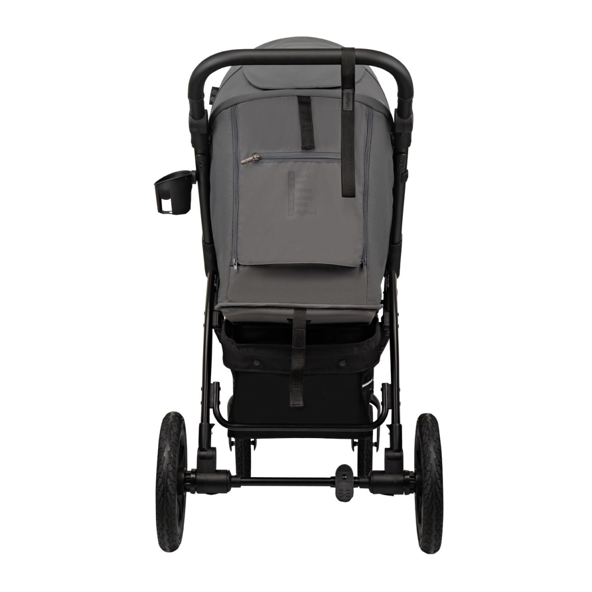 Коляска прогулочная Indigo EPICA XL AIR с сумкой темно-серый