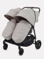 Коляска прогулочная для двойни Rant Twinny Milk coffee 2025