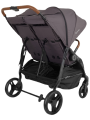 Коляска прогулочная для двойни Rant Twinny RA151 Moon grey. Цвет: Темно-серый