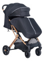 Коляска детская прогулочная Farfello COSTA Linda Gold (black/ черный L-2)