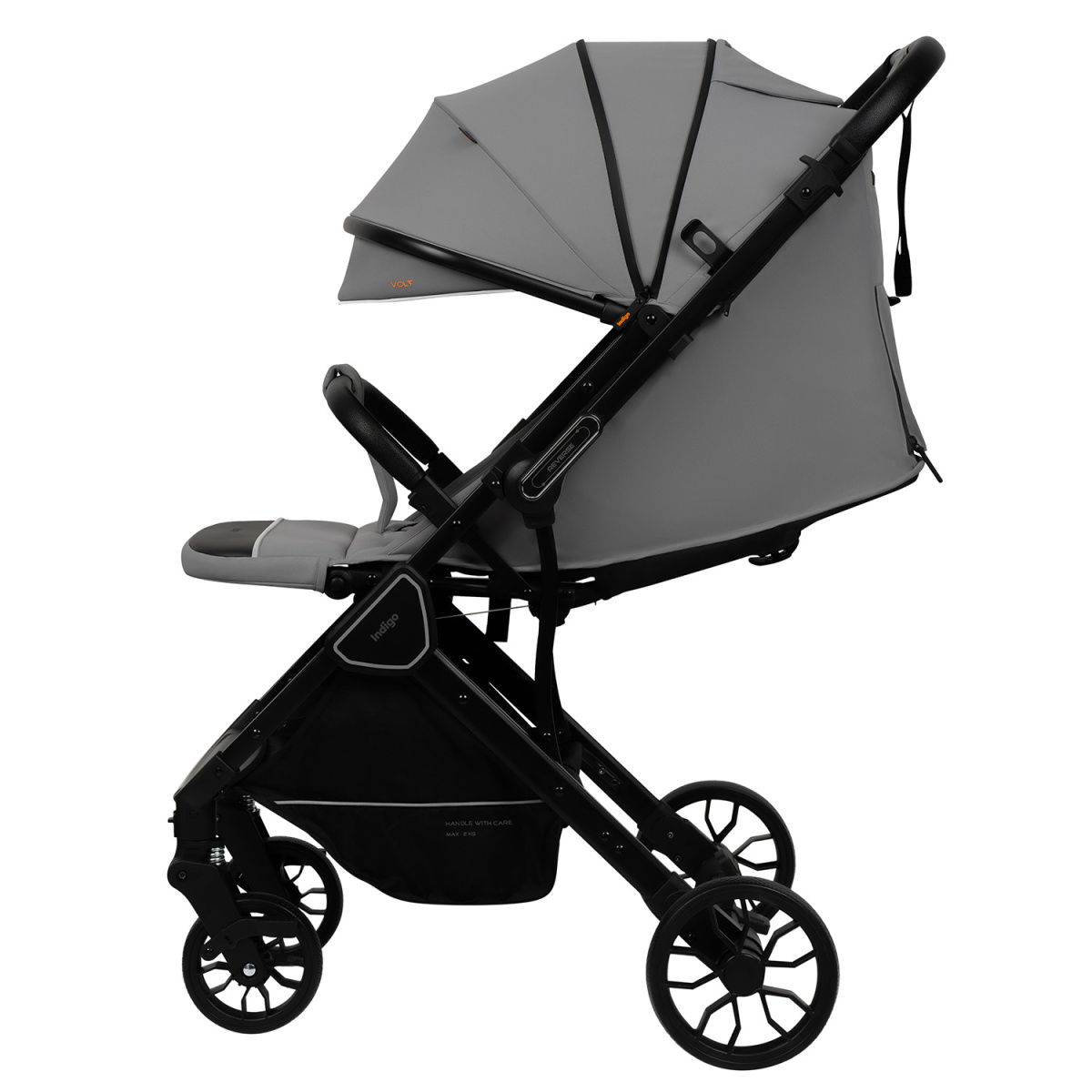 Коляска прогулочная Indigo VOLT светло-серый