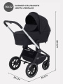 Коляска 2 в 1 MOWBaby ZOOM PU RA086 Silver Black