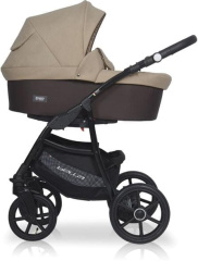 Коляска 2 в 1 Riko Basic Bella 07 коричнево-бежевый
