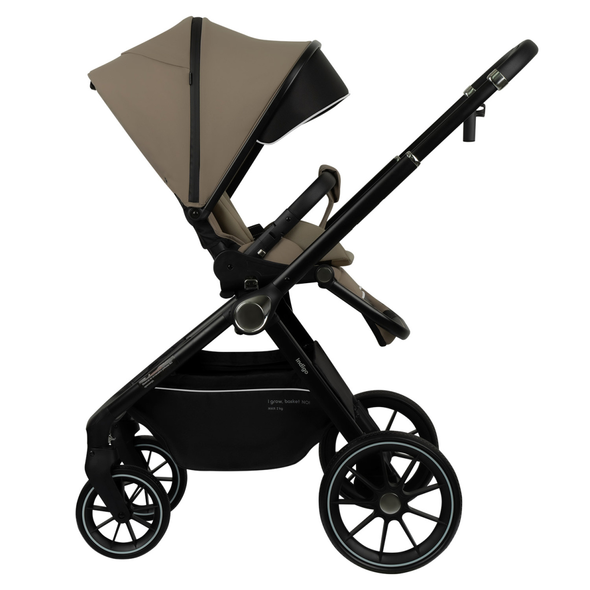 Коляска прогулочная Indigo GLOSS бежевый