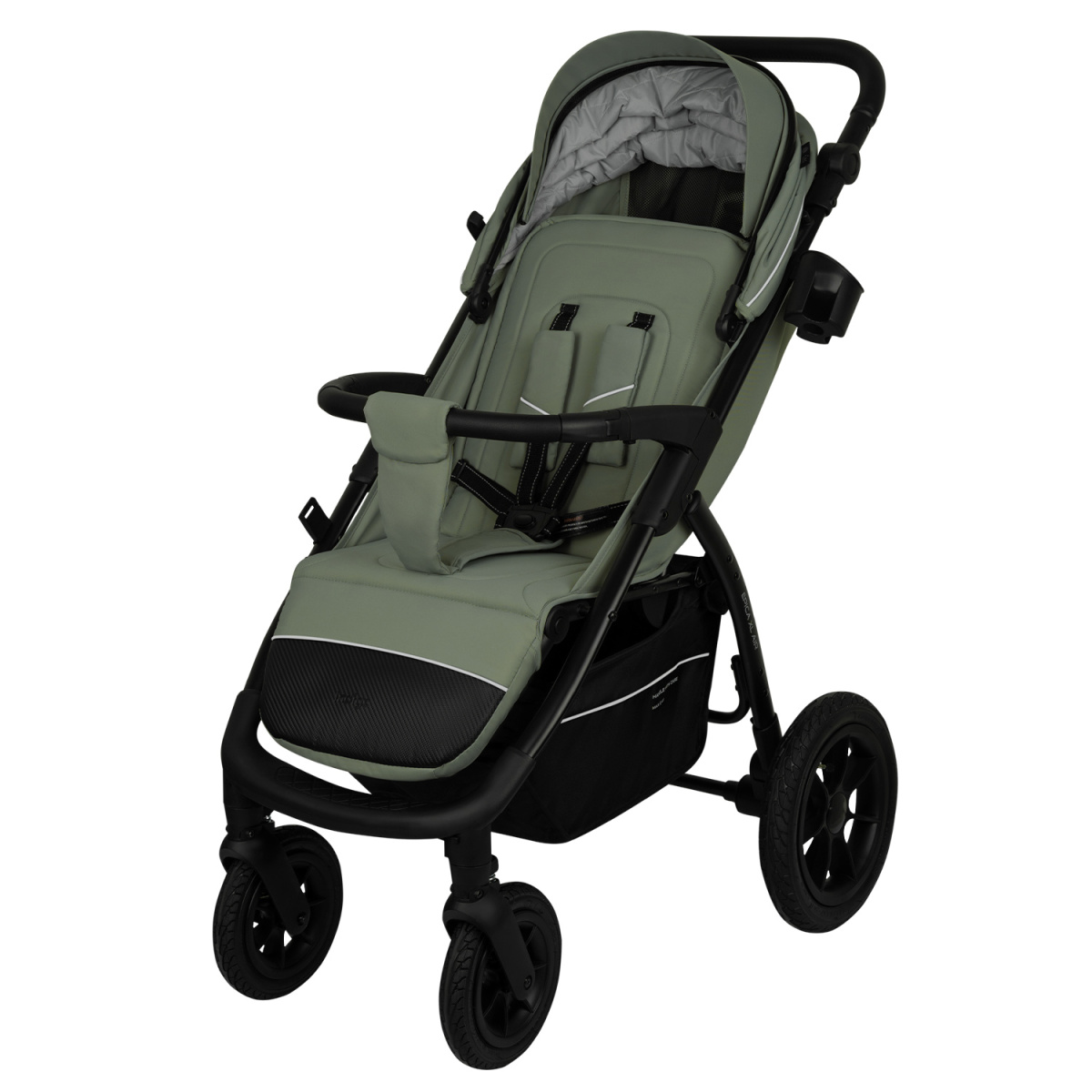 Коляска прогулочная Indigo EPICA XL AIR с сумкой зеленый