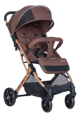 Коляска детская прогулочная Farfello COSTA Linda Gold (chocolate/ шоколадный L-3)