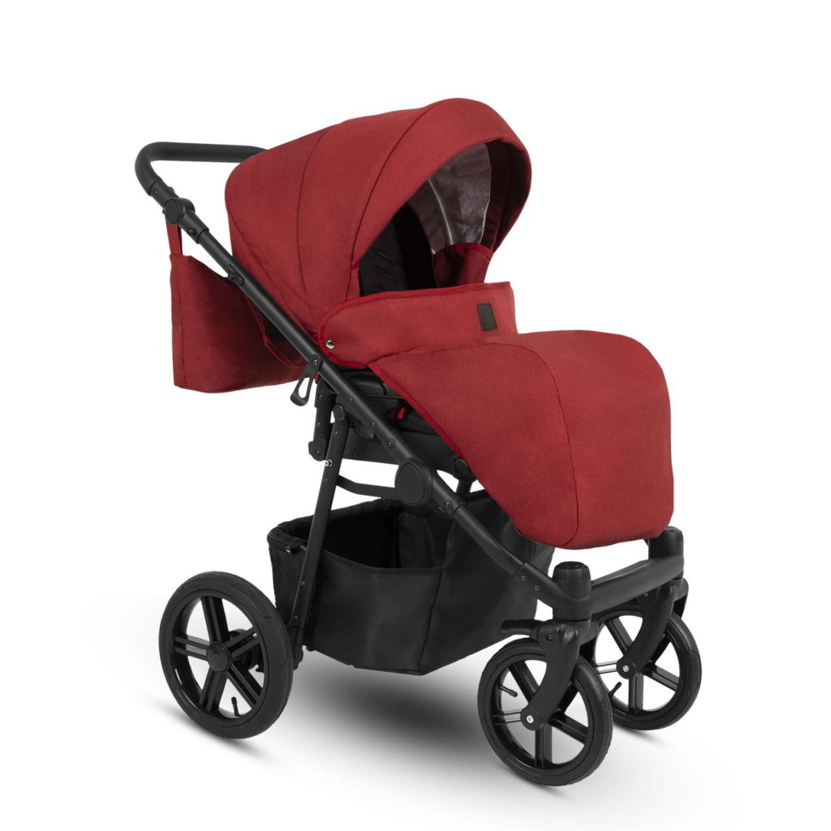 Коляска Camarelo Picco 3 в 1 красный меланж